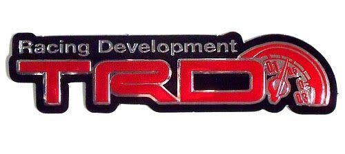 Trd racing development soft foil decals stickers badge car decoration 124x33mm.