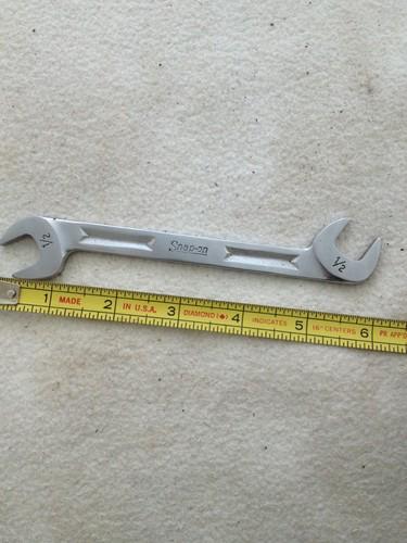 Snap on 30-60 degree 1/2" open end wrench v-5216