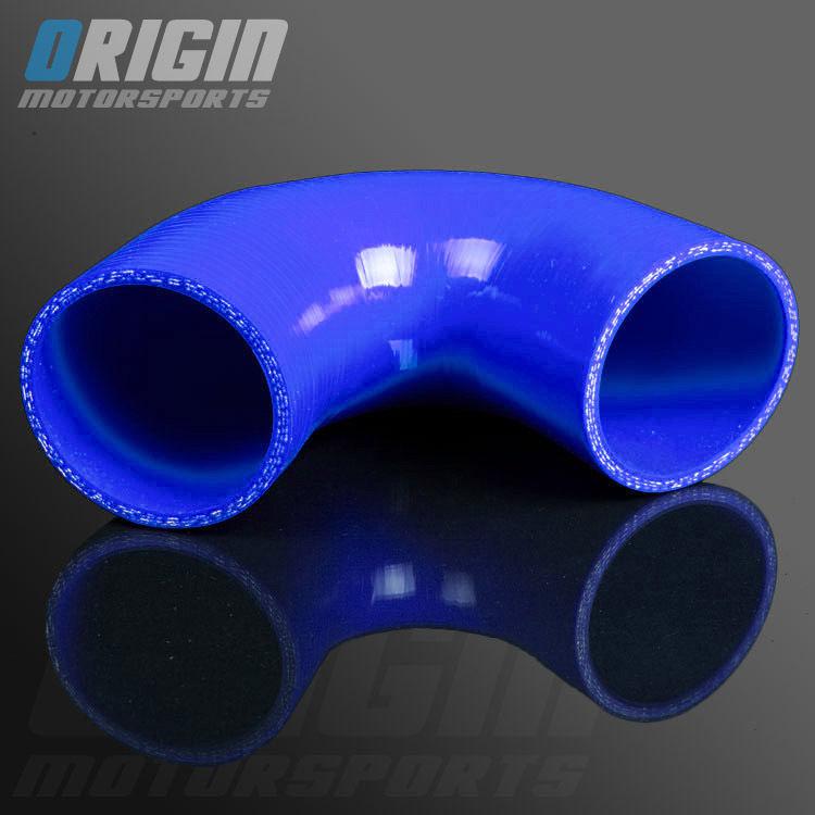 Blue 3" to 3" 135 degree turbo intercooler silicone elbow hose pipe id:76mm-76mm