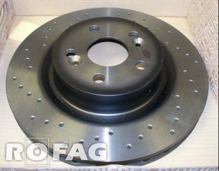 New genuine renaultsport clio 197 200 rs front drilled brake disc renault sport