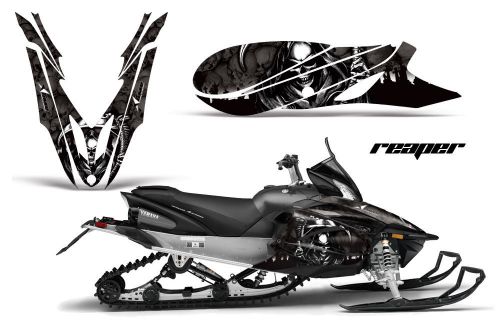Yamaha apex graphic kit amr racing snowmobile sled wrap decal 12-13 reaper black
