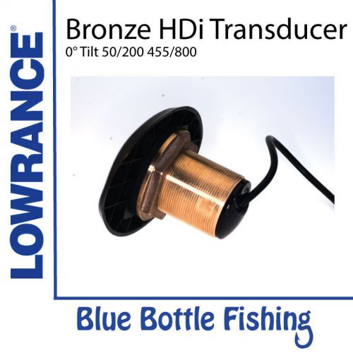 T lowrance bronze hdi tilted transducer - 0° tilt 50/200 455/800