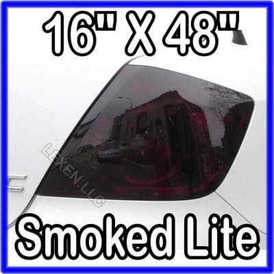 16" x 48" dark smoke tail lights film sheet overlay smoked tint cover blackout b