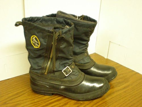 Vintage ski doo ski-doo blue boots woll lined zippers size 9