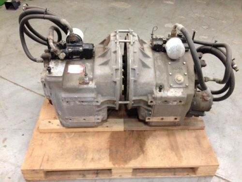 Pair of low hour zf marine transmissions - model irm350 al