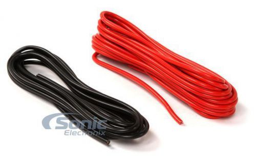 Install bay 12 gauge primary wire (20&#039; red power wire + 10&#039; black ground wire)