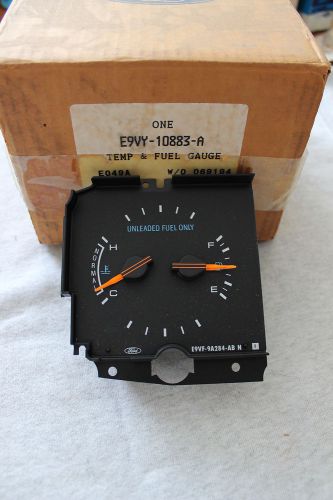 Nos 1988 89 lincoln town car water temperature and fuel gauge e9vy 10883 a