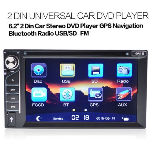 Gps navigator double din in dash car stereo dvd player radio bluetooth mp3 ipod