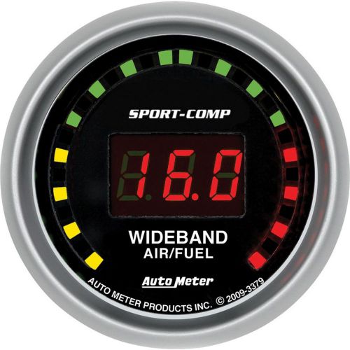 Autometer sport-comp digital gauge air/fuel ratio 2 1/16&#034; dia 3379
