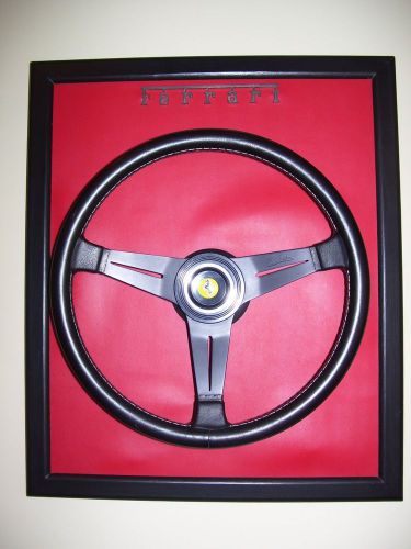 Ferrari, oem, black leather, steering wheel with horn and hub, display, nardi