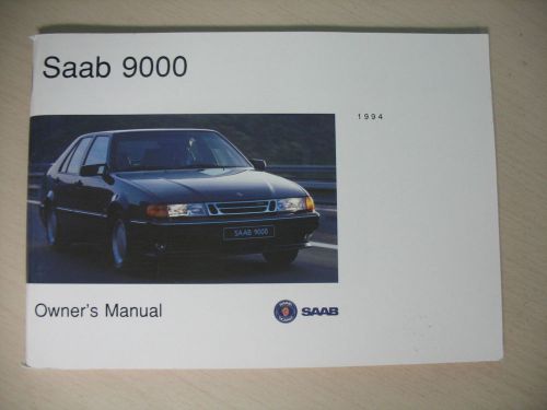 1994 saab 9000 owners manual -- brand new!