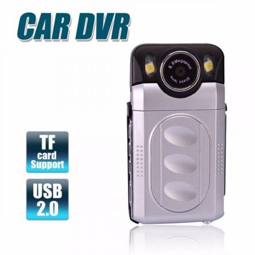 2.5&#034; lcd hd wide angle fixed focus 180° car dvr video camcorder with 2-led
