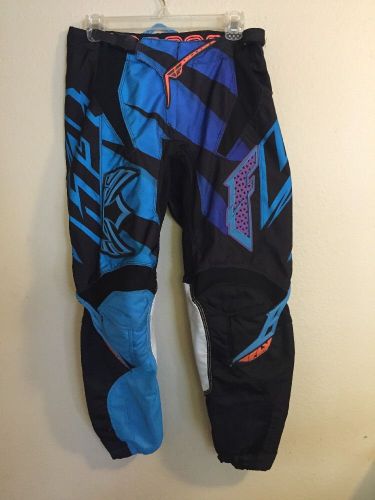 Fly racing kinetic inversion pants blue/black size 30 bmx or motorcross