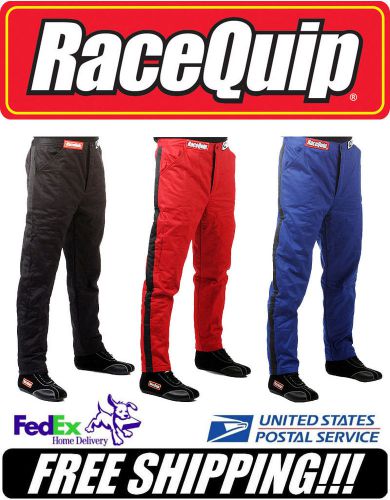 Racequip black xl x-large sfi 3.2a/5 5-layer racing race driving pants #122006
