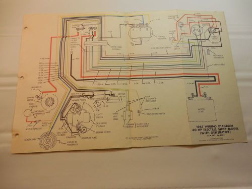 1967 40hp johnson outboard wiring diagram vintage motor electric js-4293