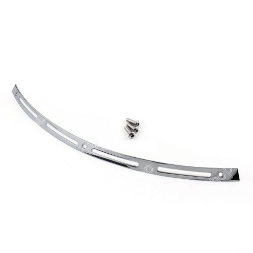 Chrome slotted batwing windshield trim for 1996-2013 harley electra touring bike
