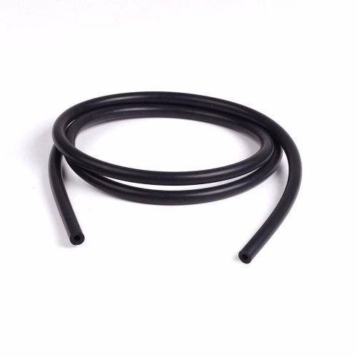 Black 5/32&#034; (4mm) vacuum silicone hose intercooler coupler pipe turbo 10 feet