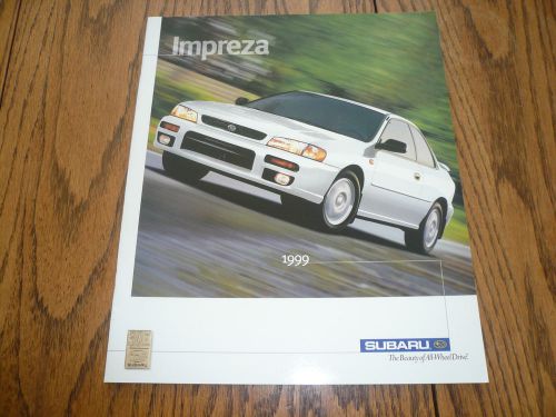 1999 subaru impreza sales brochure