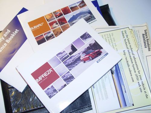 2005 subaru impreza complete owners manual books guide case all models