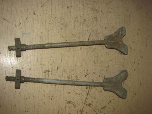 Pair of antique car hood latches