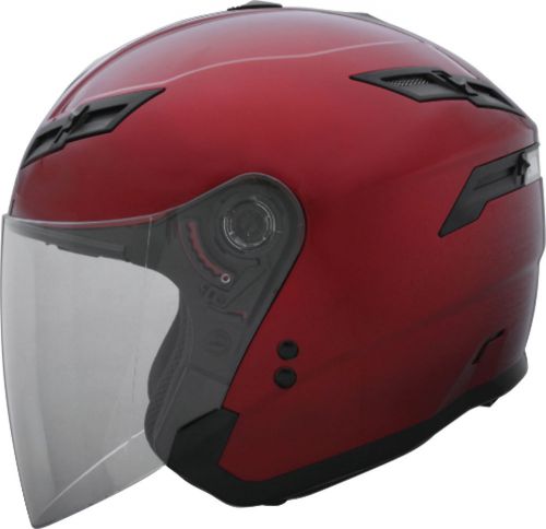 Gmax gm67s open face helmet candy red - 7 sizes