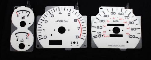 100mph glow gauge indiglo white dash face new for 1994-1997 nissan pathfinder