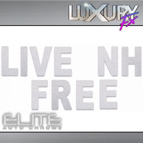 Stainless steel live nh free emblem - luxfx2676