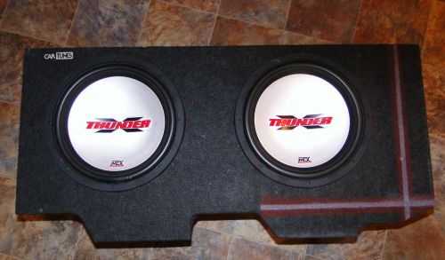 12&#034; mtx thunder subwoofers in cartunes custom enclosure for firebird trans am