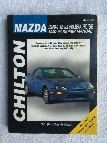 Chilton&#039;s mazda repair manual 1990-1998 46802 all u.s. &amp; canadian models