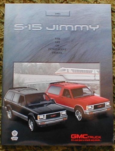 1991 gmc s-15 jimmy brochure -s15 jimmy 2d &amp; 4d-jimmy sl-jimmy sls-jimmy sle-4x4