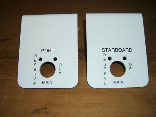 Port and starboard fuel valve mounting brackets (pair)