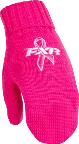 New fxr-snow knitt adult micro-fleece gloves/mitts, fuchsia-pink, large/lg