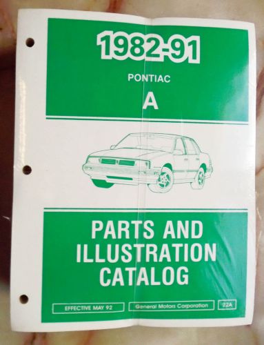 1982 83 84 85 86 87 88 89 90 91 pontiac 6000 parts &amp; illustration catalog