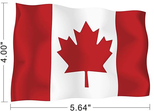 Canada canadian national flag decal car bike truck bumper sign sticker ~a132