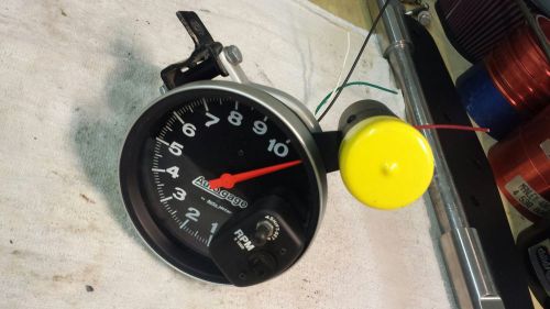 5&#034; autometer tachometer 0-10,000 rpm with shift light and recall