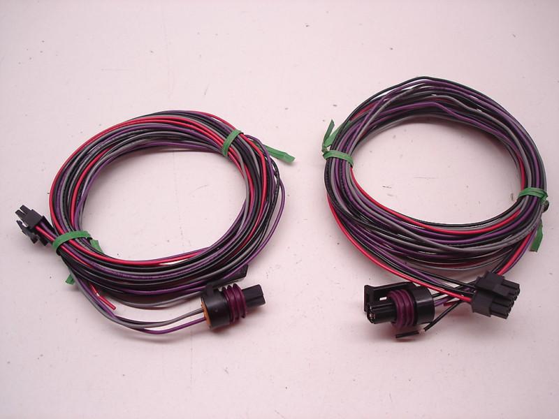 2 new nascar autometer electric gauge wiring harness sets pressure / temperature