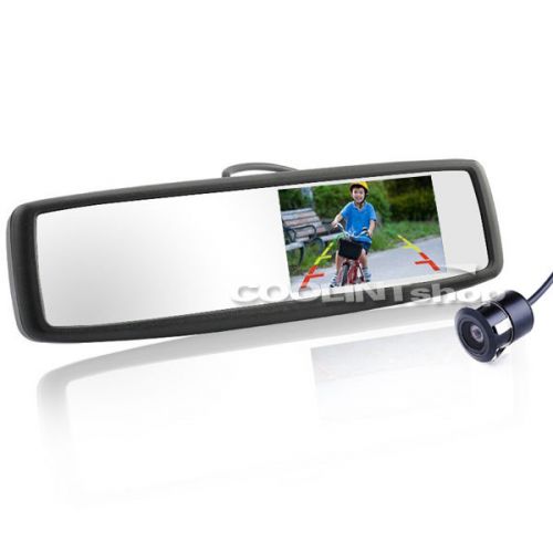 Brand new 4.3 inch lcd rear view mirror monitor car dvd tv vedio w/ rear cameras