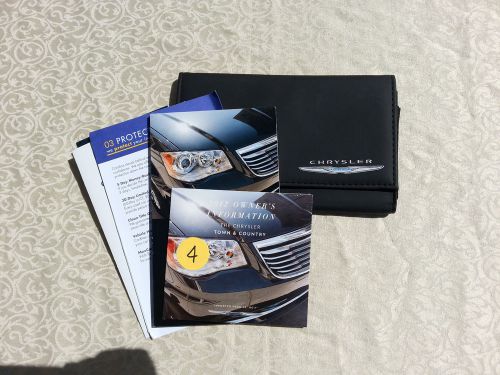 2012 chrysler town &amp; country owners manual w/case