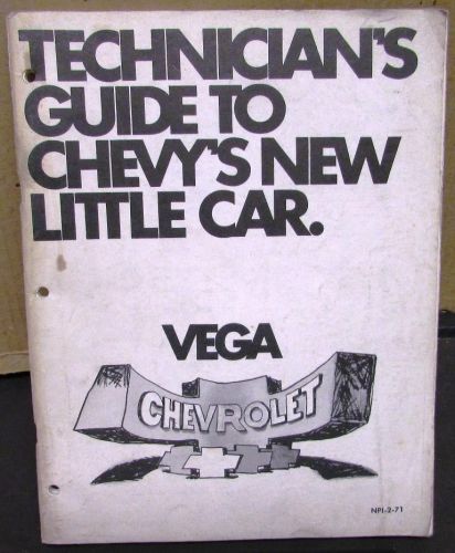 Original 1971 chevrolet service shop manual vega 2300 new product training