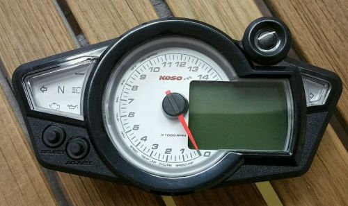 Koso rx1n gp style  speedometer/tachometer white face / black digits !