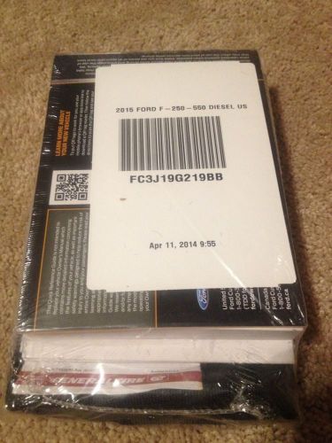 New sealed in plastic 2015 ford f super duty diesel owners manual fc3j19g219bb