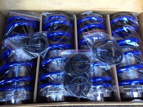 Honda adjustable 0-4&#034; blue silver suspension coilovers lowering drop springs kit