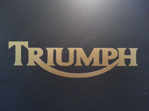 Triumph decal gold * bsa * motorcycle ** norton ** bmw ** indian ** harley
