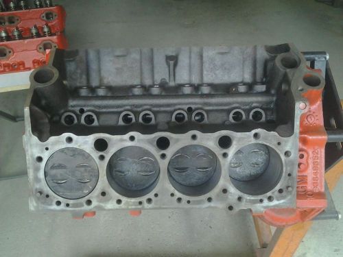 1967 chevrolet 283 short block (3849852) and heads, rebuilt and stored 10 years
