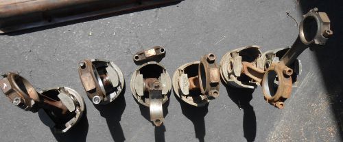 Lot of 6 piston rod connector bearing complete used gm chevrolet 283 (?)