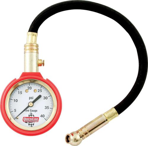 Quickcar racing products 0-40 psi economy tire pressure gauge p/n 56-007