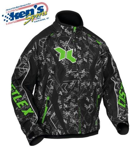 Castle x men&#039;s green switch-13 se ace winter snowmobile jacket (2x-large)