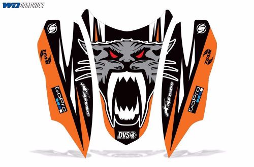 Decal graphic hood kit arctic cat firecat/sabercat sled snowmobile nose wrap o