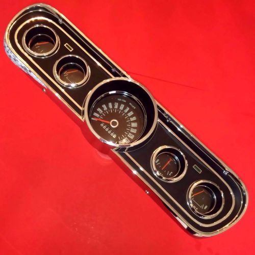 1966 ford mustang instrument cluster gauge 66 dash ➕ new lens &amp; bezel