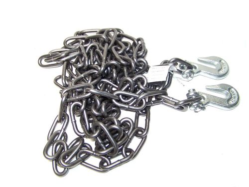 1/4&#034; x 12ft h d tow chain with hooks towing pulling secure truck cargo chains
